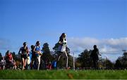 21 November 2021; Elena Forkan of Raheny Shamrock AC, Dublin, competing in the Girls U16 event during the Irish Life Health National Cross Country Championships at Santry Demense in Dublin. Photo by Ramsey Cardy/Sportsfile