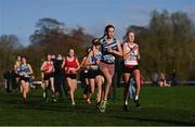 21 November 2021; Darcy Monaghan of Lagan Valley AC, Antrim, competing in the Girls U16 event during the Irish Life Health National Cross Country Championships at Santry Demense in Dublin. Photo by Ramsey Cardy/Sportsfile