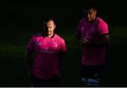 22 November 2021; Ed Byrne and Ross Molony during a Leinster Rugby squad training at Energia Park in Dublin. Photo by Harry Murphy/Sportsfile