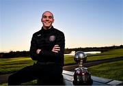 22 November 2021; In attendance during the announcement of the PFA Ireland Award Nominees 2021 is, PFA Ireland Player of the Year Nominee Georgie Kelly of Bohemians at Castleknock Golf Club in Dublin. Photo by Sam Barnes/Sportsfile