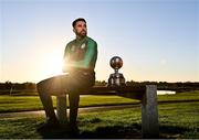22 November 2021; In attendance during the announcement of the PFA Ireland Award Nominees 2021 is, PFA Ireland Player of the Year Nominee Roberto Lopes of Shamrock Rovers at Castleknock Golf Club in Dublin. Photo by Sam Barnes/Sportsfile
