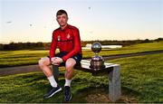 22 November 2021; In attendance during the announcement of the PFA Ireland Award Nominees 2021 is, PFA Ireland Player of the Year Nominee Chris Forrester of St Patrick's Athletic at Castleknock Golf Club in Dublin. Photo by Sam Barnes/Sportsfile
