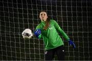 22 November 2021; Goalkeeper Megan Walsh during a Republic of Ireland Women training session at the FAI National Training Centre in Abbotstown, Dublin. Photo by Stephen McCarthy/Sportsfile
