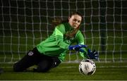 22 November 2021; Goalkeeper Megan Walsh during a Republic of Ireland Women training session at the FAI National Training Centre in Abbotstown, Dublin. Photo by Stephen McCarthy/Sportsfile