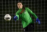 22 November 2021; Goalkeeper Megan Walsh during a Republic of Ireland Women training session at the FAI National Training Centre in Abbotstown, Dublin. Photo by Stephen McCarthy/Sportsfile