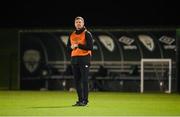 22 November 2021; Assistant manager Tom Elms during a Republic of Ireland Women training session at the FAI National Training Centre in Abbotstown, Dublin. Photo by Stephen McCarthy/Sportsfile