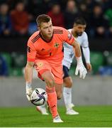 15 November 2021; Northern Ireland goalkeeper Bailey Peacock­Farrell during the FIFA World Cup 2022 Qualifier match between Northern Ireland and Italy at the National Football Stadium at Windsor Park in Belfast. Photo by Ramsey Cardy/Sportsfile