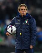 15 November 2021; Italy assistant coach Fausto Salsano before the FIFA World Cup 2022 Qualifier match between Northern Ireland and Italy at the National Football Stadium at Windsor Park in Belfast. Photo by Ramsey Cardy/Sportsfile