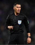 15 November 2021; Referee István Kovács during the FIFA World Cup 2022 Qualifier match between Northern Ireland and Italy at the National Football Stadium at Windsor Park in Belfast. Photo by Ramsey Cardy/Sportsfile