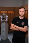 23 November 2021; Liam Burt stands for a portrait during the Bohemians FAI Cup Final Media Day at DCU Sports Campus in Dublin. Photo by Sam Barnes/Sportsfile