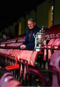 23 November 2021; St Patrick's Athletic manager Alan Mathews during the St Patrick's Athletic FAI Cup Final Media Day at Richmond Park in Dublin. Photo by Eóin Noonan/Sportsfile