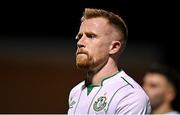 12 November 2021; Sean Hoare of Shamrock Rovers during the SSE Airtricity League Premier Division match between Bohemians and Shamrock Rovers at Dalymount Park in Dublin. Photo by Ramsey Cardy/Sportsfile