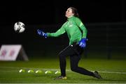 23 November 2021; Goalkeeper Megan Walsh during a Republic of Ireland training session at the FAI National Training Centre in Abbotstown, Dublin. Photo by Stephen McCarthy/Sportsfile