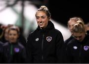 23 November 2021; Megan Connolly during a Republic of Ireland training session at the FAI National Training Centre in Abbotstown, Dublin. Photo by Stephen McCarthy/Sportsfile