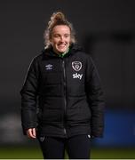 23 November 2021; Sports scientist Kate Keaney during a Republic of Ireland training session at the FAI National Training Centre in Abbotstown, Dublin. Photo by Stephen McCarthy/Sportsfile