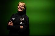 24 November 2021; Manager Vera Pauw poses for a portrait before a Republic of Ireland Women press conference at FAI Headquarters in Abbotstown, Dublin. Photo by Stephen McCarthy/Sportsfile