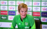 24 November 2021; Manager Vera Pauw during a Republic of Ireland Women press conference at FAI Headquarters in Abbotstown, Dublin. Photo by Stephen McCarthy/Sportsfile