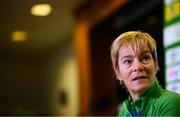 24 November 2021; Manager Vera Pauw during a Republic of Ireland Women press conference at FAI Headquarters in Abbotstown, Dublin. Photo by Stephen McCarthy/Sportsfile