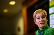 24 November 2021; Manager Vera Pauw during a Republic of Ireland Women press conference at FAI Headquarters in Abbotstown, Dublin. Photo by Stephen McCarthy/Sportsfile