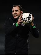 12 November 2021; Republic of Ireland assistant coach John O'Shea before the UEFA European U21 Championship qualifying group A match between Republic of Ireland and Italy at Tallaght Stadium in Dublin. Photo by Piaras Ó Mídheach/Sportsfile