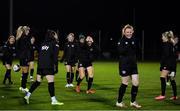 24 November 2021; Katie McCabe, centre, and team-mates react during a Republic of Ireland Women training session FAI National Training Centre in Abbotstown, Dublin. Photo by Stephen McCarthy/Sportsfile