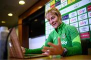 24 November 2021; Manager Vera Pauw during a Republic of Ireland Women press conference at FAI Headquarters in Abbotstown, Dublin. Photo by Stephen McCarthy/Sportsfile