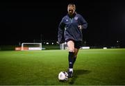 24 November 2021; Ruesha Littlejohn during a Republic of Ireland Women training session FAI National Training Centre in Abbotstown, Dublin. Photo by Stephen McCarthy/Sportsfile