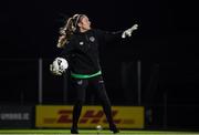 24 November 2021; Goalkeeper Courtney Brosnan during a Republic of Ireland Women training session FAI National Training Centre in Abbotstown, Dublin. Photo by Stephen McCarthy/Sportsfile