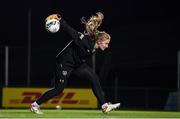 24 November 2021; Goalkeeper Courtney Brosnan during a Republic of Ireland Women training session FAI National Training Centre in Abbotstown, Dublin. Photo by Stephen McCarthy/Sportsfile