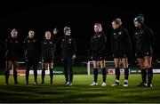 24 November 2021; Manager Vera Pauw speaks to her players during a Republic of Ireland Women training session at the FAI National Training Centre in Abbotstown, Dublin. Photo by Stephen McCarthy/Sportsfile
