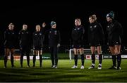 24 November 2021; Manager Vera Pauw speaks to her players during a Republic of Ireland Women training session at the FAI National Training Centre in Abbotstown, Dublin. Photo by Stephen McCarthy/Sportsfile