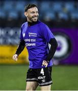 19 November 2021; Andy Boyle of Dundalk during the warm-up in support of Diabetes Ireland before the SSE Airtricity League Premier Division match between Dundalk and Derry City at Oriel Park in Dundalk, Louth. Photo by Ben McShane/Sportsfile