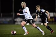 19 November 2021; Sean Murray of Dundalk and Ciaron Harkin of Derry City during the SSE Airtricity League Premier Division match between Dundalk and Derry City at Oriel Park in Dundalk, Louth. Photo by Ben McShane/Sportsfile