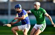 21 November 2021; Stephen Wynne of St Rynagh's and Kevin Brady of Coolderry during the Offaly County Senior Club Hurling Championship Final match between Coolderry and St Rynagh's at Bord na Mona O'Connor Park in Tullamore, Offaly. Photo by Ben McShane/Sportsfile