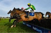25 November 2021; Ciankyle, with Eoin Walsh up, jumps the last on their way to winning the Racing TV Handicap Steeplechase at Thurles Racecourse in Tipperary. Photo by Seb Daly/Sportsfile