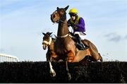 25 November 2021; Cilaos Emery, with Brian Hayes up, jumps the first on their way to winning the BetVictor Steeplechase at Thurles Racecourse in Tipperary. Photo by Seb Daly/Sportsfile