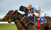 25 November 2021; Vina Ardanza, right, with Davy Russell up, on their way to winning the Thurles Maiden Hurdle, from second place Walnut Beach, left, with Shane Fitzgerald up, at Thurles Racecourse in Tipperary. Photo by Seb Daly/Sportsfile