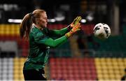 25 November 2021; Republic of Ireland goalkeeper Courtney Brosnan before the FIFA Women's World Cup 2023 qualifying group A match between Republic of Ireland and Slovakia at Tallaght Stadium in Dublin. Photo by Eóin Noonan/Sportsfile