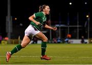 25 November 2021; Katie McCabe of Republic of Ireland celebrates after scoring her side's first goal during the FIFA Women's World Cup 2023 qualifying group A match between Republic of Ireland and Slovakia at Tallaght Stadium in Dublin. Photo by Eóin Noonan/Sportsfile