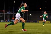25 November 2021; Katie McCabe of Republic of Ireland celebrates after scoring her side's first goal during the FIFA Women's World Cup 2023 qualifying group A match between Republic of Ireland and Slovakia at Tallaght Stadium in Dublin. Photo by Eóin Noonan/Sportsfile