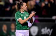 25 November 2021; Republic of Ireland captain Katie McCabe after her side's drawn FIFA Women's World Cup 2023 qualifying group A match between Republic of Ireland and Slovakia at Tallaght Stadium in Dublin. Photo by Stephen McCarthy/Sportsfile