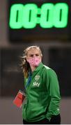25 November 2021; Republic of Ireland goalkeeper Courtney Brosnan before the FIFA Women's World Cup 2023 qualifying group A match between Republic of Ireland and Slovakia at Tallaght Stadium in Dublin. Photo by Stephen McCarthy/Sportsfile