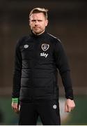 25 November 2021; Republic of Ireland assistant manager Tom Elms during the FIFA Women's World Cup 2023 qualifying group A match between Republic of Ireland and Slovakia at Tallaght Stadium in Dublin. Photo by Stephen McCarthy/Sportsfile