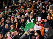 25 November 2021; Supporters during the FIFA Women's World Cup 2023 qualifying group A match between Republic of Ireland and Slovakia at Tallaght Stadium in Dublin. Photo by Stephen McCarthy/Sportsfile