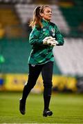 25 November 2021; Republic of Ireland goalkeeper Grace Moloney before the FIFA Women's World Cup 2023 qualifying group A match between Republic of Ireland and Slovakia at Tallaght Stadium in Dublin. Photo by Eóin Noonan/Sportsfile