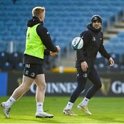 26 November 2021; Jimmy O'Brien, right, and Tommy O'Brien during the Leinster Rugby captain's run at the RDS Arena in Dublin. Photo by Harry Murphy/Sportsfile