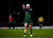 26 November 2021; Mack Hansen of Connacht encourages his team-mates after he scored his side's first try during the United Rugby Championship match between Connacht and Ospreys at The Sportsground in Galway. Photo by David Fitzgerald/Sportsfile