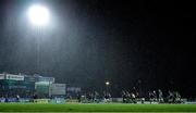 26 November 2021; A general view of the action as rain falls during the United Rugby Championship match between Connacht and Ospreys at The Sportsground in Galway. Photo by Piaras Ó Mídheach/Sportsfile