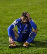 26 November 2021; Shane Griffin of Waterford dejected after his side's defeat in the SSE Airtricity League Promotion / Relegation Play-off Final between UCD and Waterford at Richmond Park in Dublin. Photo by Stephen McCarthy/Sportsfile