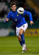 12 November 2021; Andrea Cambiaso of Italy during the UEFA European U21 Championship qualifying group A match between Republic of Ireland and Italy at Tallaght Stadium in Dublin. Photo by Piaras Ó Mídheach/Sportsfile